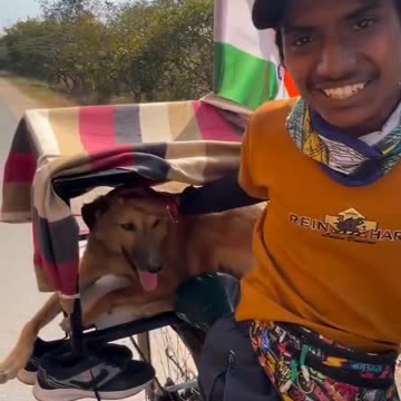 12,000 km bicycle journey with pet dog