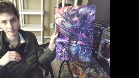 Review Of The Naruto Shippuden 3D Lenticular Poster That Features An Image Of Sasuke Uchiha On It