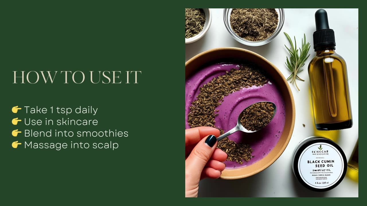 Unlock the Power of Nature with Black Cumin Seed Oil