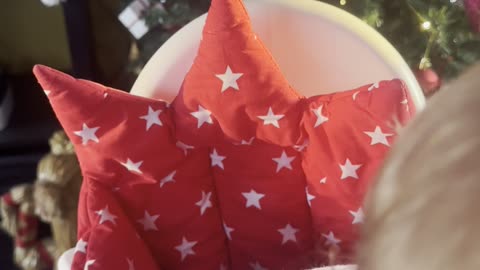 Baby Kayla Eating Santa’s Porridge 🎅🥣 (So Yummy!)