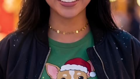 Cutest Christmas shirt ever or what? Had to rock this Feliz Navi-Dog tee tonight! #holidaystyle