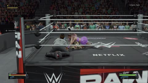 wwe 2k25 327 universe Trish Stratus VS Amber Hardin