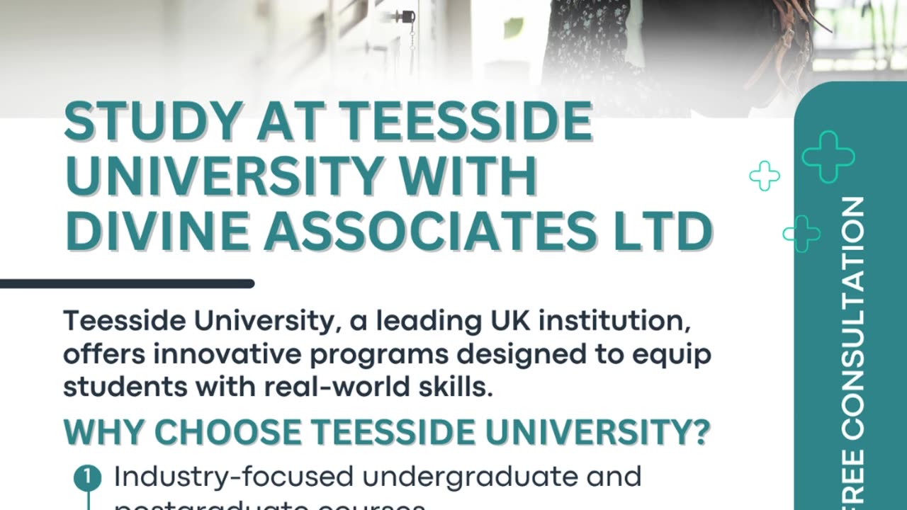 Shape Your Future at Teesside University with Divine Associates Ltd.