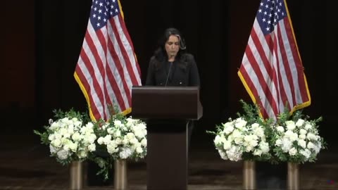 Tulsi Gabbard just delivered a powerful message at the Charlie Kirk vigil.