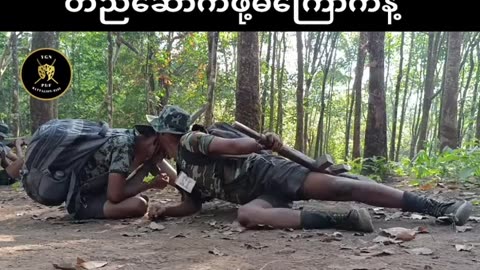 💪💥 Myanmar War | Yangon PDF Battalion P2-5102 Training | RCF