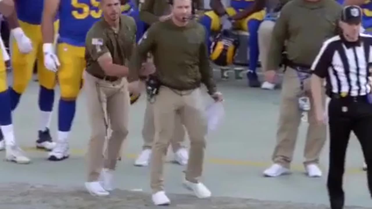 The Rams have an assistant coach whose job is make sure Head Coach doesn't run into officials