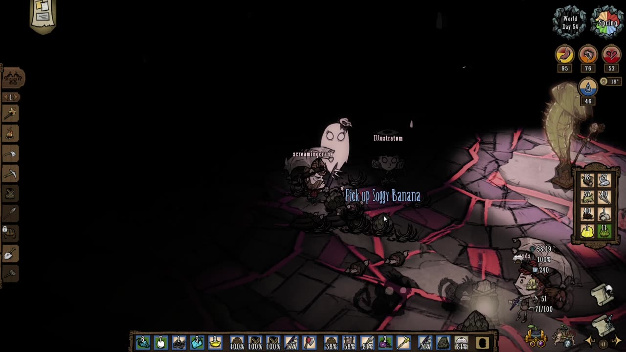 Woodie Run Cave Spelunking (Don`t Starve Together)