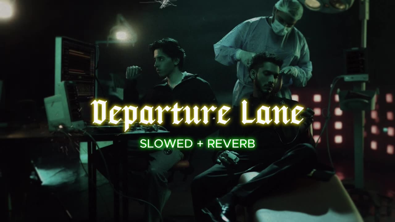 Departure lane slow and reverbed