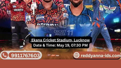 Match Day Insights with Reddyanna : LSG Take on SRH at Ekana Stadium in IPL 2025.
