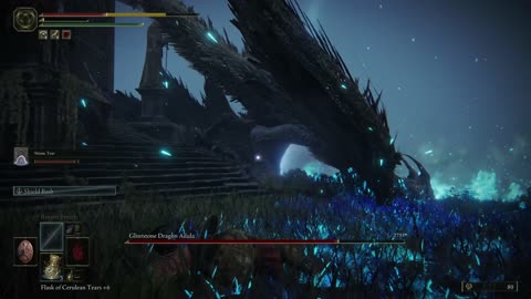 Elden Ring PC | Glintstone Dragon Adula boss fight co-op w/summoned Mimic Tear on NG