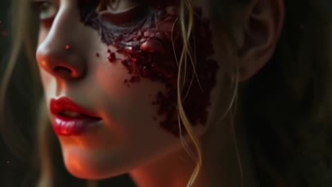A beautiful face… until you see the other side.