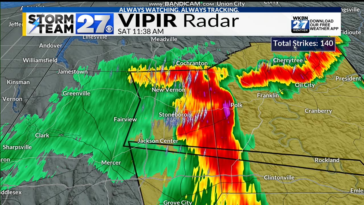 JUNE 28 2025 WKBN 27 FIRST NEWS TRACKING SEVERE WEATHER PART 3