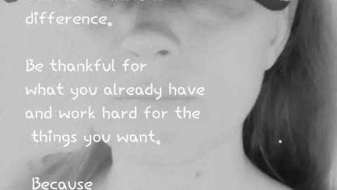 Be grateful