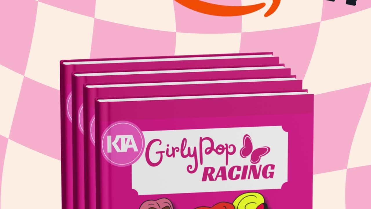 Girly Pop Racing coloring book is NOW available!