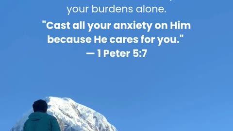 God invites you to give Him your worries—He deeply cares for you.