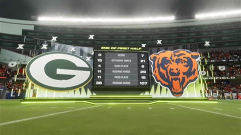 Madden 2024 Packers Vs Bears Tonights Game Simulated