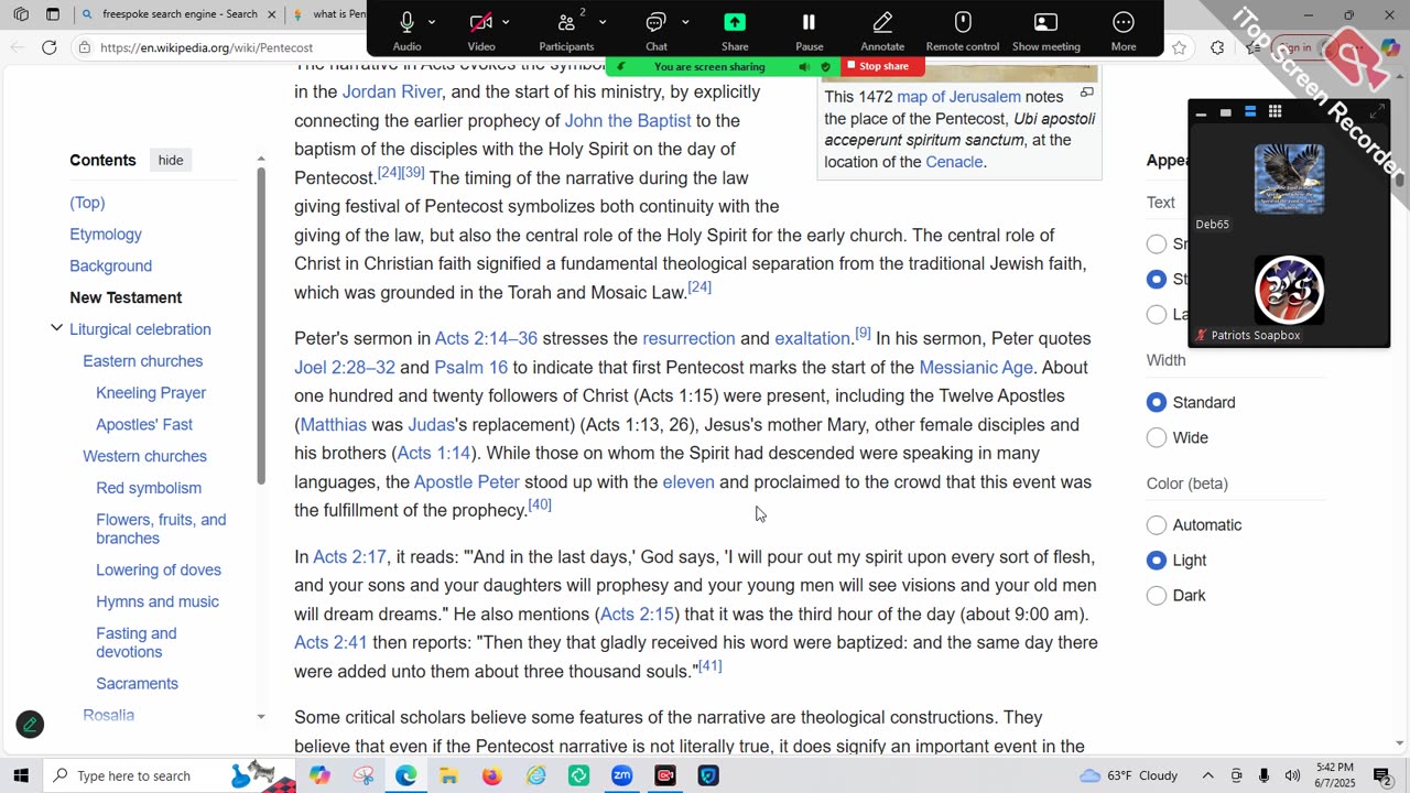 ON A WING AND A PRAYER -- Day Before Pentecost 06072025