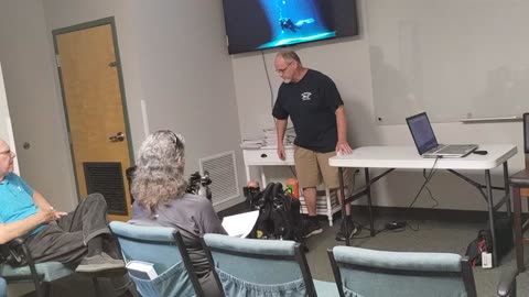 Woody Vinzant Cave Diving share at Polk Archaeology Club