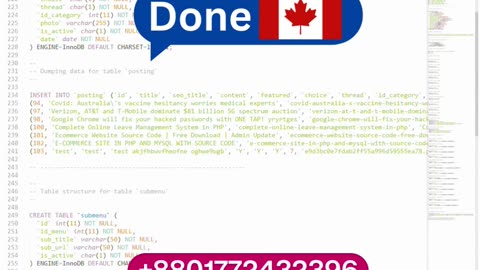 Student Work (SQL File) | WEB3200 Project | blog_website.sql File Explained | Centennial College