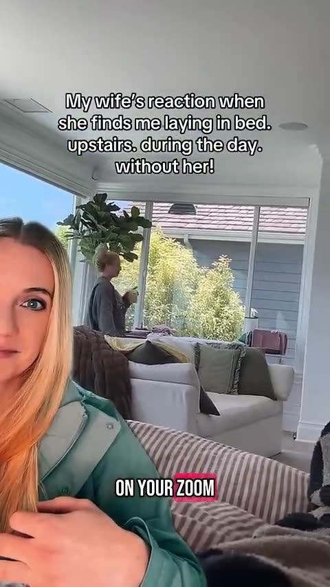 Wife doesn't like her man relaxing.