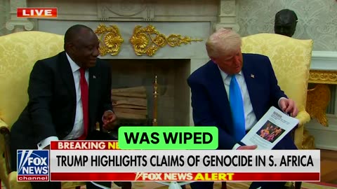 President Trump Highlights Claims Of Genocide In South Africa