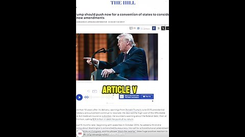 'The BEST Legacy President Trump Could Leave America' #trump #congress #taxcuts #conventionofstates