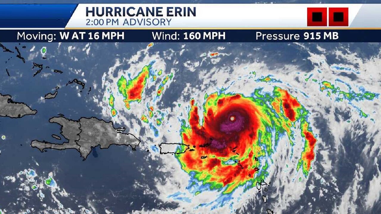 Cat 5 Hurricane Erin Is One Of The Fastest Rapidly Intensifying Storms In Atlantic History