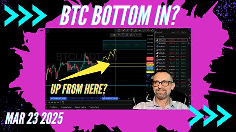 $Bitcoin Bottom In? Weekly Market Forecast 3/23/25: $Crypto $Forex $Stocks $Gold $Silver 