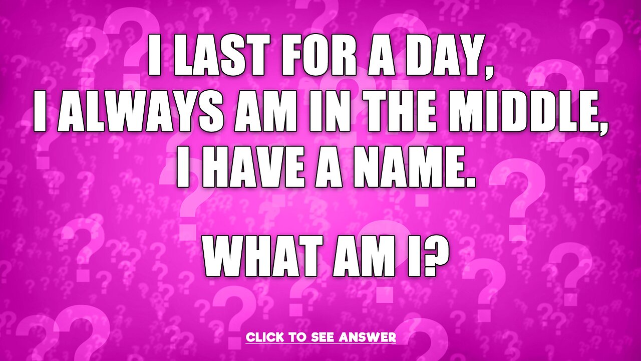 Do you know the answer to this riddle?