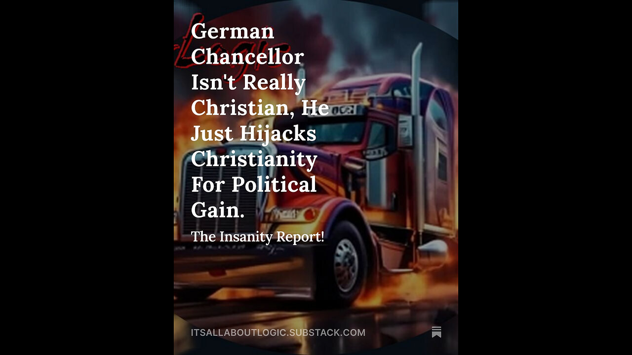 German Chancellor Isn't Really Christian, He Just Hijacks Christianity For Political Gain.