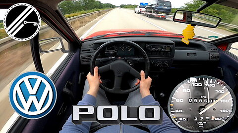 VW Polo II 1.0 86C 45 PS Top Speed Drive On German Autobahn With No Speed Limit POV