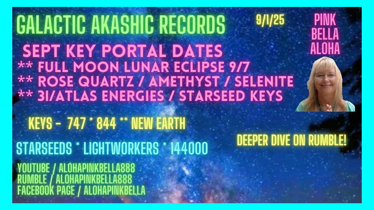LUNAR Eclipse * 3I/ALTLAS Update * SPACE Weather * Amethyst * Rose Quartz * Selenite * 747 * 844