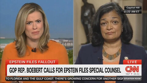CNN Asks Pramila Jayapal WHY She Didn't Push For Epstein Files Release Under Biden And LOL HER FACE
