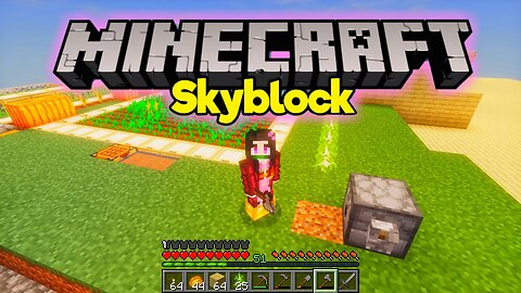 Base Improvements While Waiting For Zombie Villagers To Spawn in MINECRAFT SKYBLOCK Ep 28