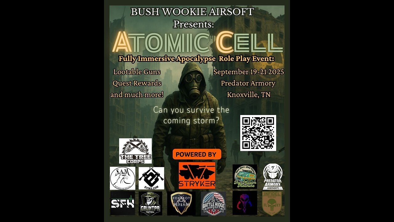 I'll be attending Bushwookie Airsofts atomic cell event...hopefully