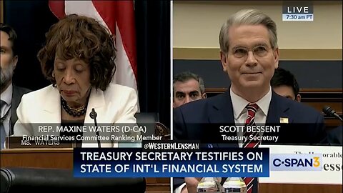 SO FUNNY - MAXINE WATERS AND SCOTT BESSENT - SHE FALLS APART!