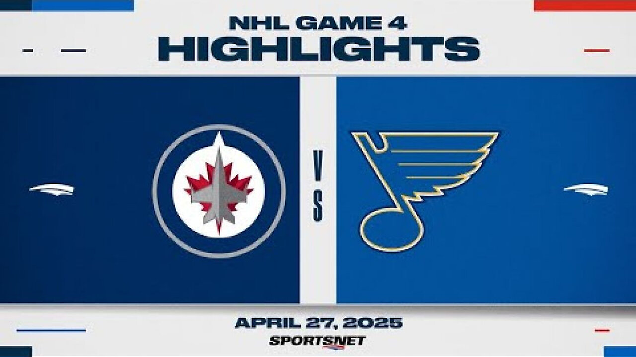 NHL Game 4 Highlights - Jets vs. Blues