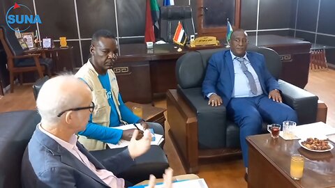 The Governor of Al-Gezira state meets with the UNICEF representative in Sudan