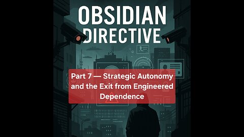 Part 7 — Strategic Autonomy and the Exit from Engineered Dependence