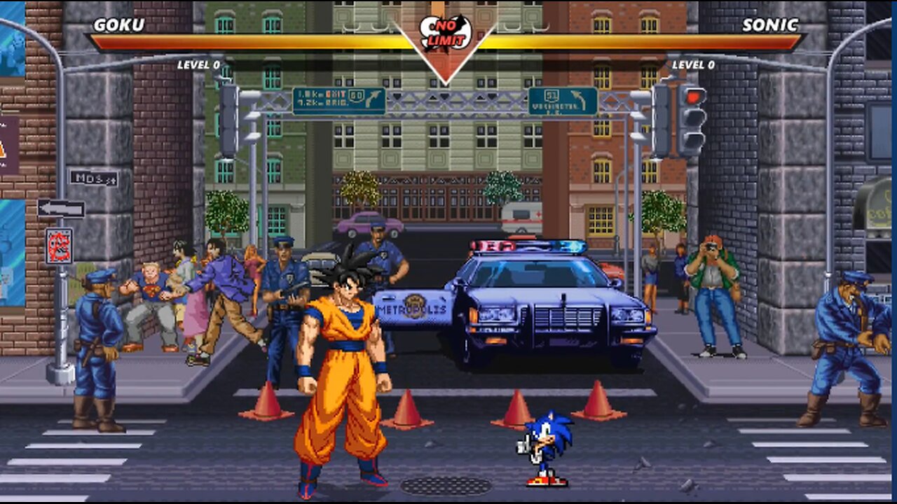 GOKU vs SONIC - (Hardest AI)