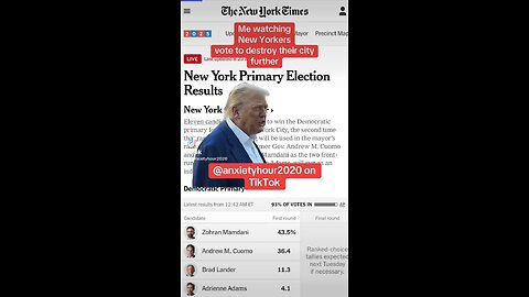 Zohran wins the Democrat primary