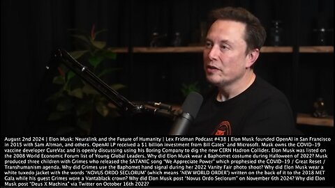 Elon Musk | "Within the Next Year Or Two Somebody w/ a Neuralink Implant Will Outperform a Pro Gamer. You Could Upload Your Memories, So You Wouldn't Lose Memories....Alot of People Would Choose to Have It." - 8/2/2024