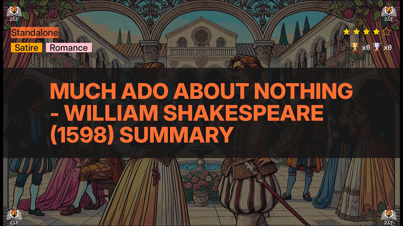 Much Ado About Nothing - William Shakespeare (1598) Summary