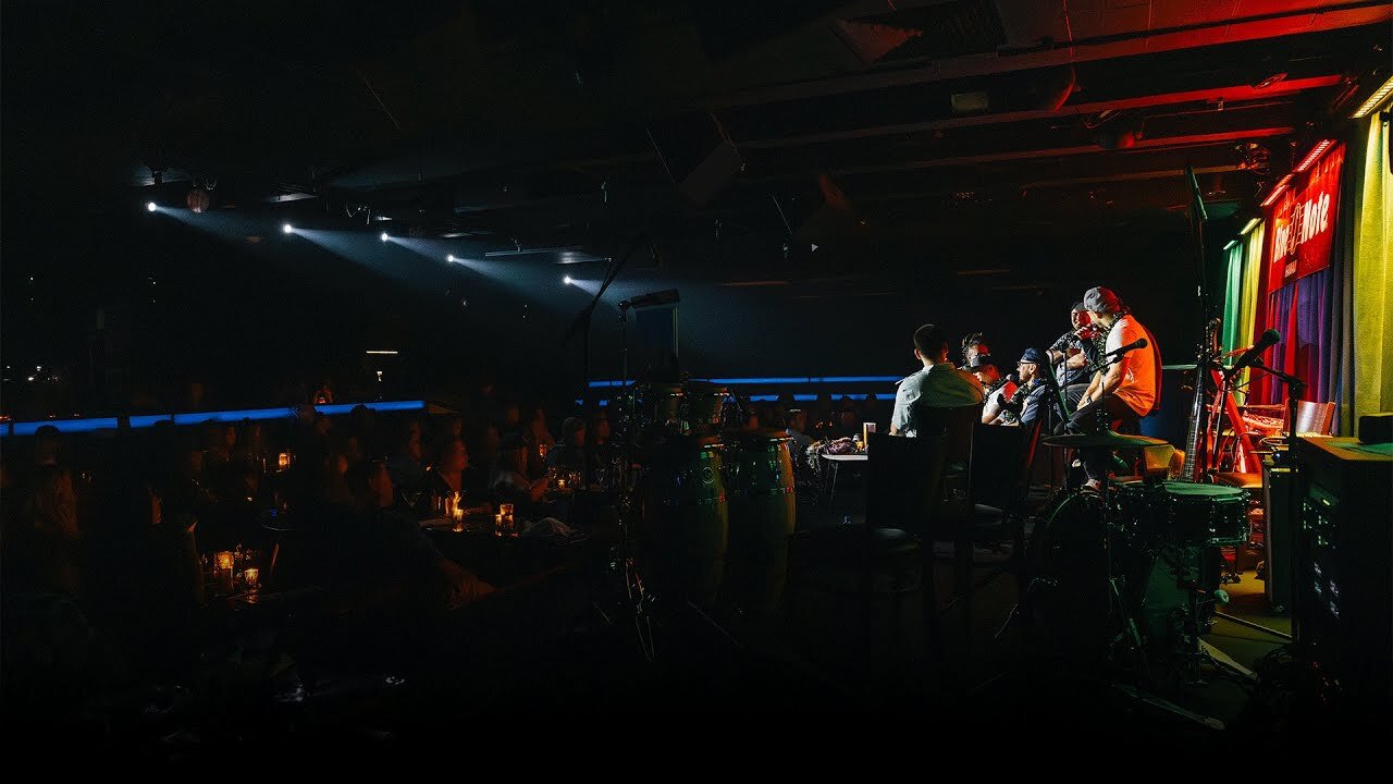 Seven Suns answer live audience questions on the Keep it Aloha podcast at Blue Note Waikiki