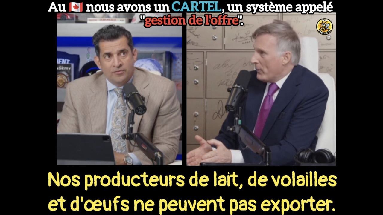 Au Canada nous avons un CARTEL, un système appelé "gestion de l'offre".