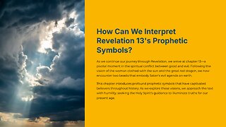 Ibyahishuwe 13: Inyamaswa Igiye Kuva mu Nyanja