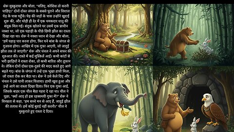 hindi stories sheru bhalu or jadui jheel