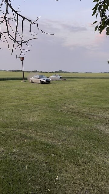 austin's friend and time going around tim's firepit