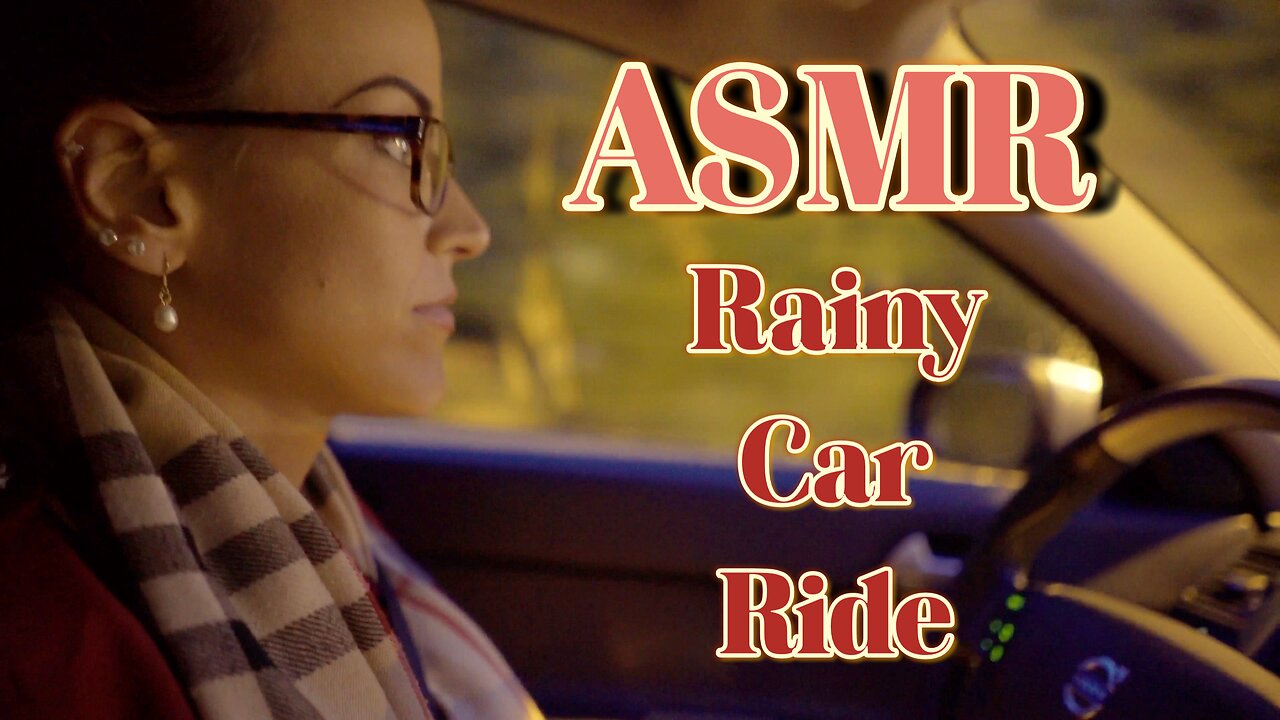 ASMR Gina Carla 🚙 Relaxing Evening Rainy Car Ride!