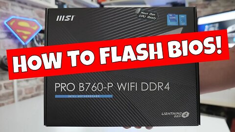 How To BIOS Flash MSI Pro B760 P WiFi DDR4 Motherboard